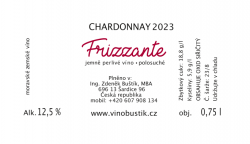 Naše frizzanté - Chardonnay 2023